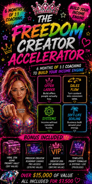 The Freedom Creator Accelerator visual